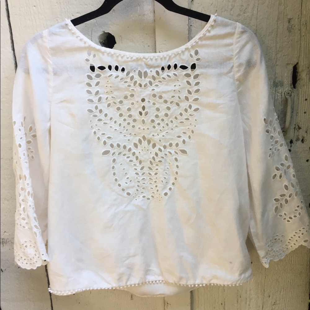 White Linen Summer Top